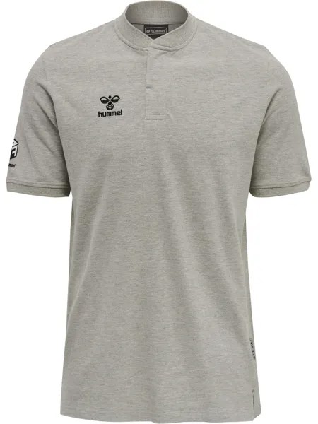 Поло Hummel Hmlmove Grid Polo, серый меланж