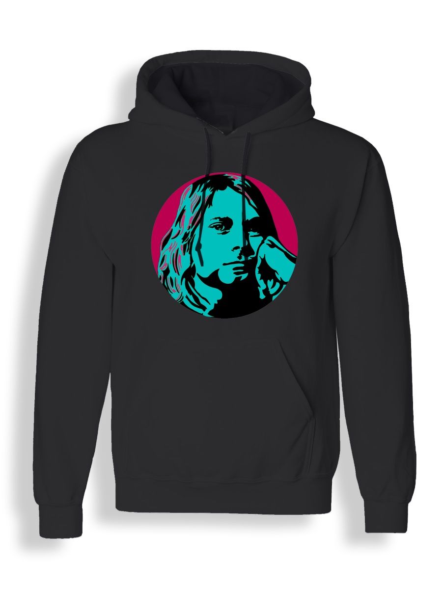 Худи унисекс СувенирShop Курт Кобейн/Nirvana/Нирвана 7 черное S