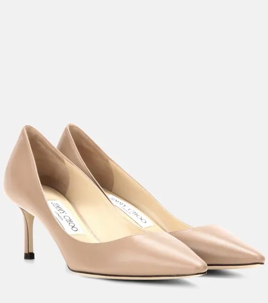 Кожаные туфли Romy 60 Jimmy Choo, нейтральный