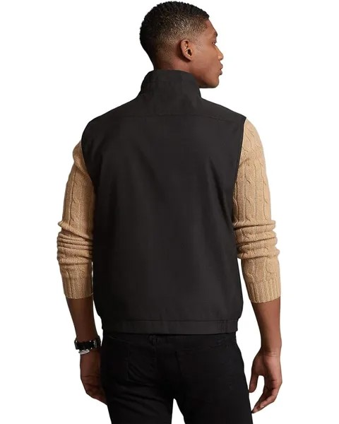 Утепленный жилет Polo Ralph Lauren Twill Mockneck Vest, черный