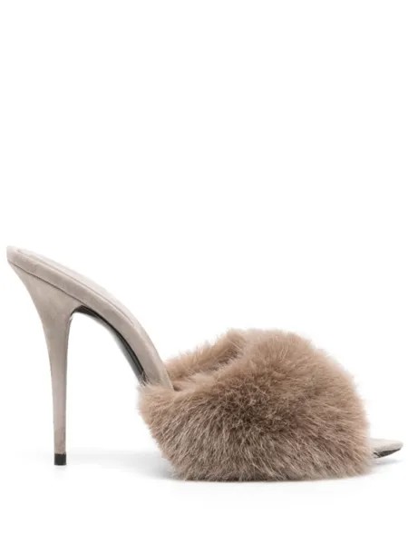Saint Laurent мюли La 16 105, серый