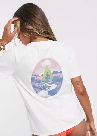 Белая футболка Volcom-Мульти