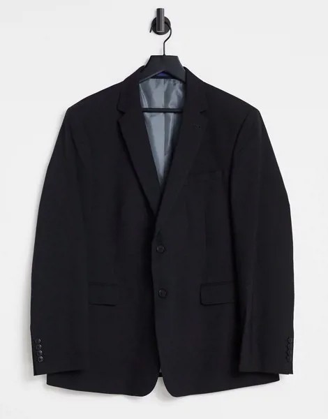 Черный классический пиджак узкого кроя Burton Essential-Черный цвет