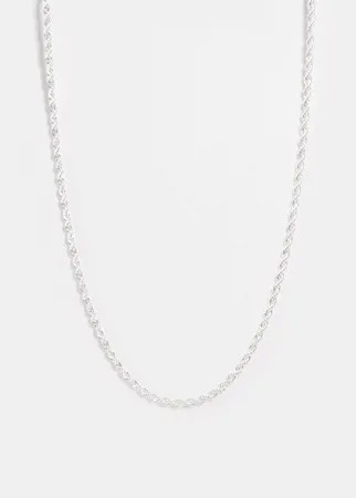 Серебристое ожерелье в виде цепочки Chained & Able-Серебристый