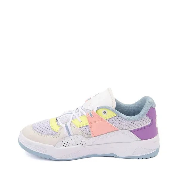 Кеды Womens DC Construct Skate Shoe, белый/многоцветный