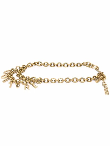 Versace Jeans Couture couture-lettered chain belt
