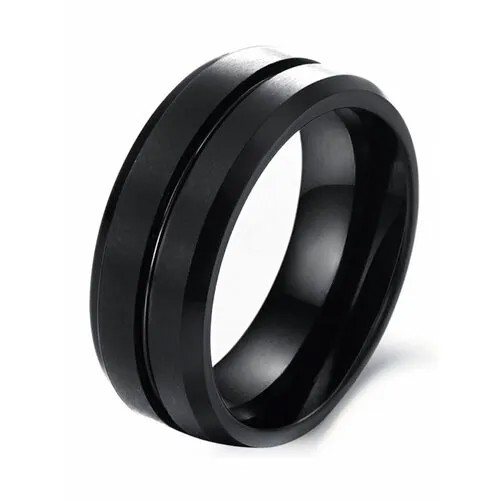 Кольцо помолвочное 2beMan, размер 20, черный