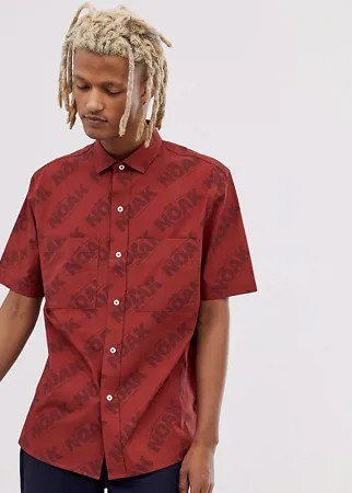Рубашка с накладными карманами Noak-Красный