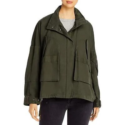 Женская зеленая легкая теплая куртка Yves Salomon 42 BHFO 4613