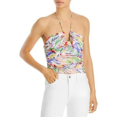 Женская блузка с короткими рукавами и бретельками цвета морской волны, размер XL BHFO 1199
