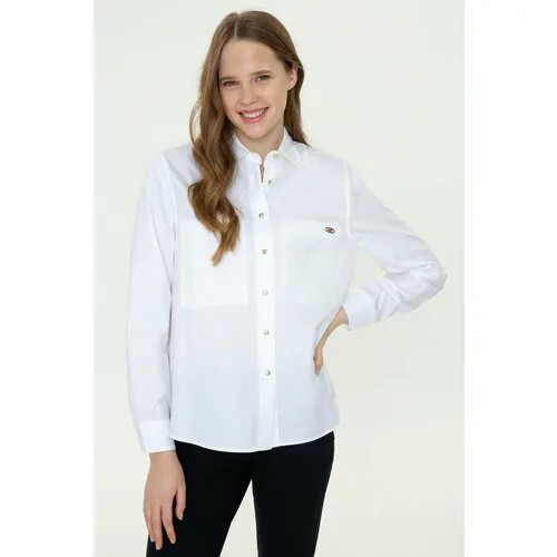 Рубашка U.S. POLO ASSN., размер 42, белый