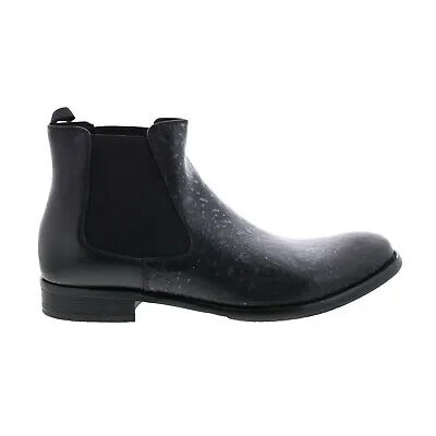 Мужские черные кожаные ботинки челси без шнуровки Robert Graham Syrah RG5567B 10.5