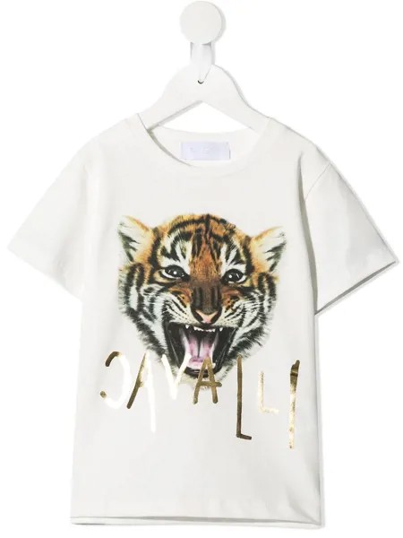 Roberto Cavalli Junior футболка с логотипом Tiger