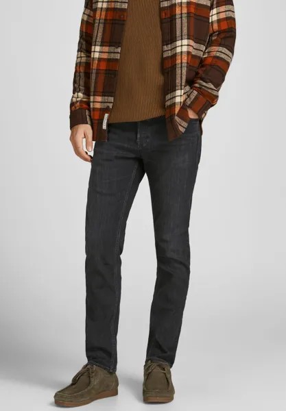 Джинсы-сигареты JJIMIKE JJORIGINAL Jack & Jones, черный деним