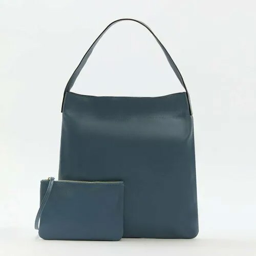 Сумка шоппер diva's bag, голубой, серый