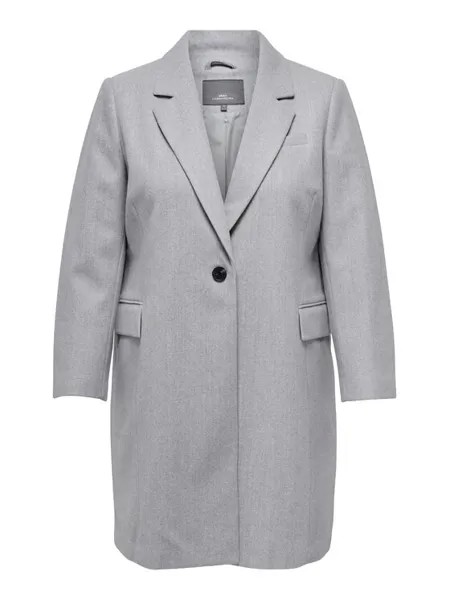 Переходное пальто стандартного кроя Only Carmakoma, серый