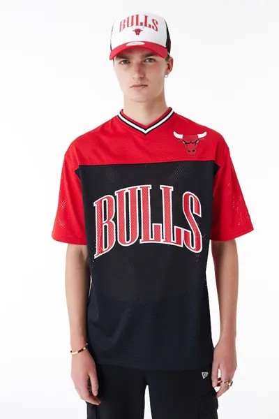 Футболка с логотипом Chicago Bulls New Era, красный