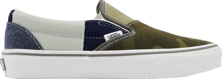 Кеды Vans Classic Slip-On Patchwork Patchwork Camo, зеленый