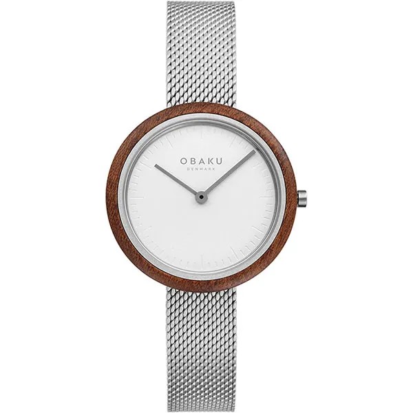 Наручные часы женские Obaku V245LXCIMC серебристые