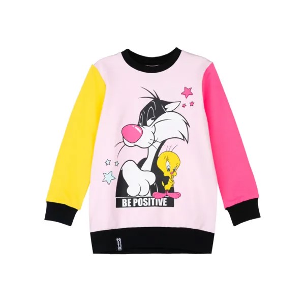 Playtoday Толстовка для девочек Be positive kids girls 12342031