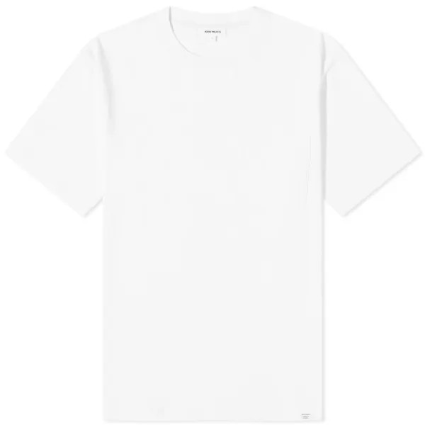 Norse Projects Йоханнес Стандартная футболка с карманами, белый