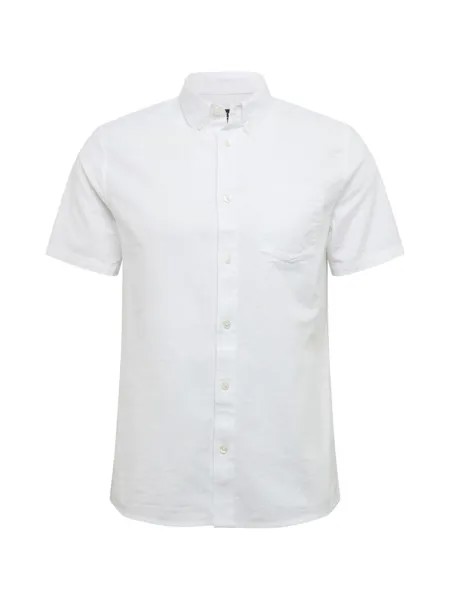 Рубашка на пуговицах стандартного кроя BURTON MENSWEAR LONDON Oxford, белый