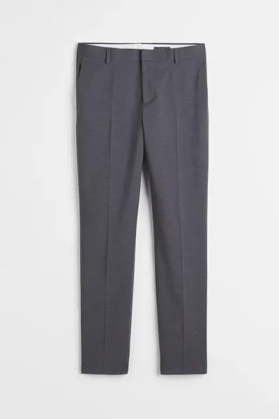 Брюки узкого кроя H&M Suit, темно-серый