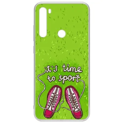 Чехол-накладка Krutoff Clear Case Кроссовки женские Время спорта для Xiaomi Redmi Note 8T