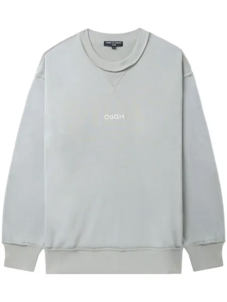 Comme des Garçons Homme толстовка с вышитым логотипом, серый