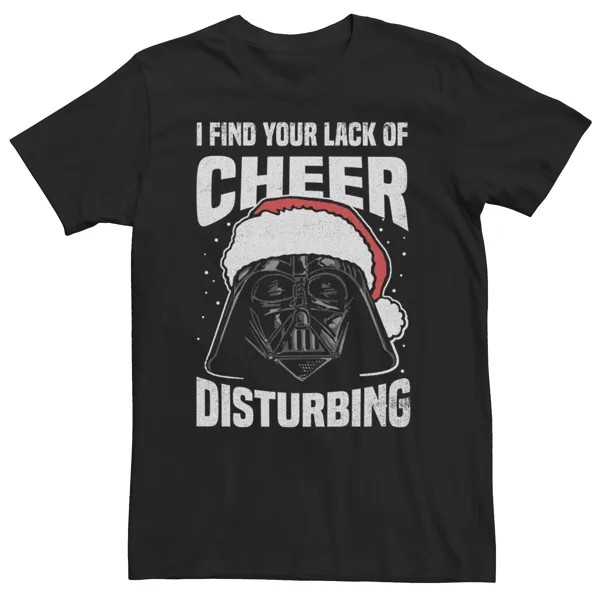 Мужская футболка Darth Vader Lack Of Cheer Santa Hat Hat Star Wars