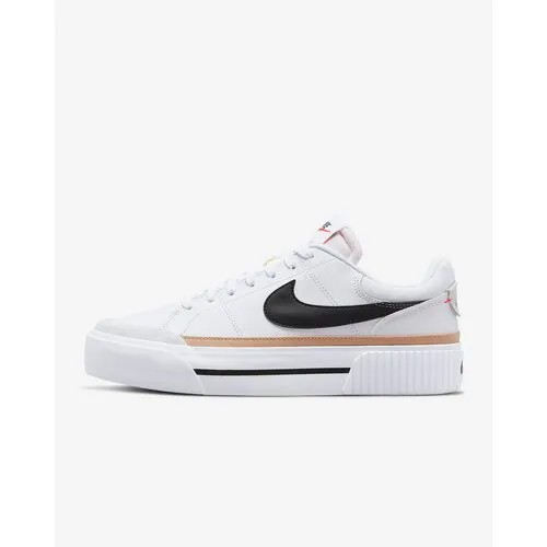 Кроссовки NIKE Court Legacy, размер 5.5 US, white/hemp/team orange/black