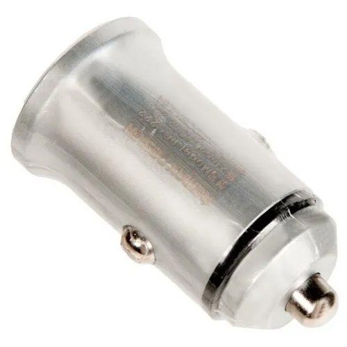 Автомобильная зарядка (от прикуривателя) REMAX RCC222 Alloy, 5V, 2.4A, серебро