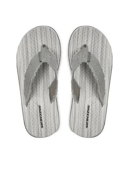 Шлепки Skechers, серый