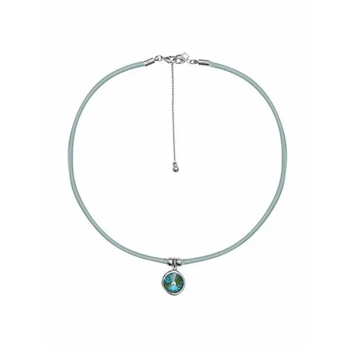 Чокер Fiore Luna, кристаллы Swarovski, голубой, серый