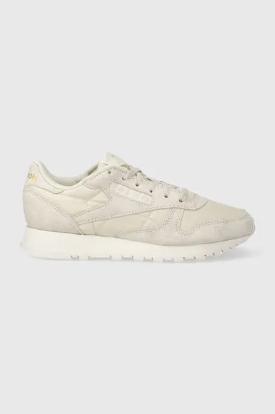 Классические кожаные кроссовки Reebok Classic, бежевый