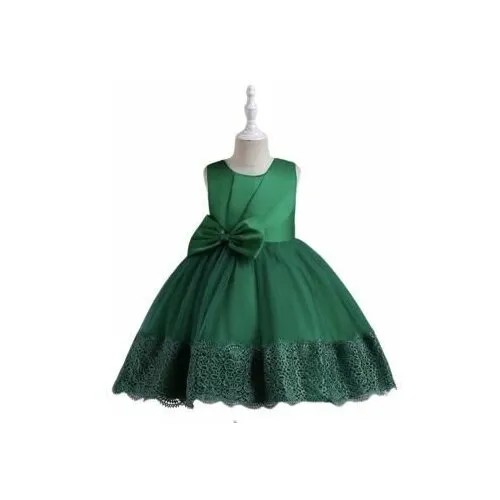 Платье, размер 104/110, зеленый