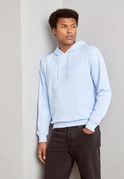 Толстовка HOODIE REGULAR FIT WITH EMBROIDERED LOGO Antony Morato, цвет sky blue