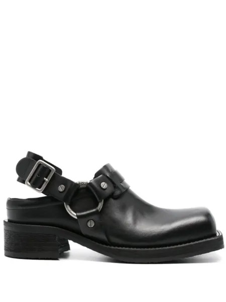 Мюли с пряжкой Acne Studios, черный