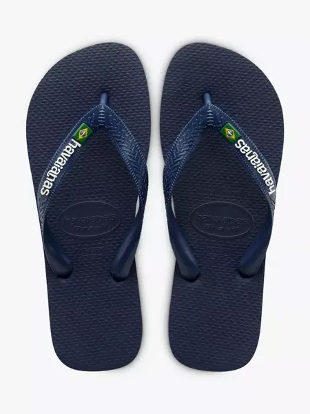 Шлепанцы Havaianas Brazil Flag, цвет dark blue