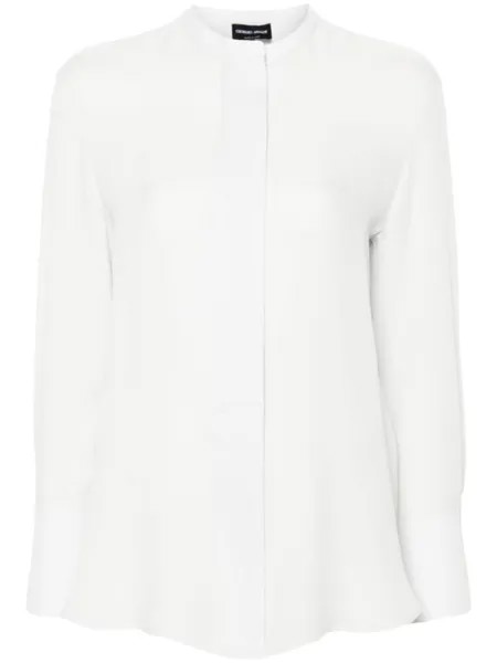 Giorgio Armani шелковая рубашка, белый