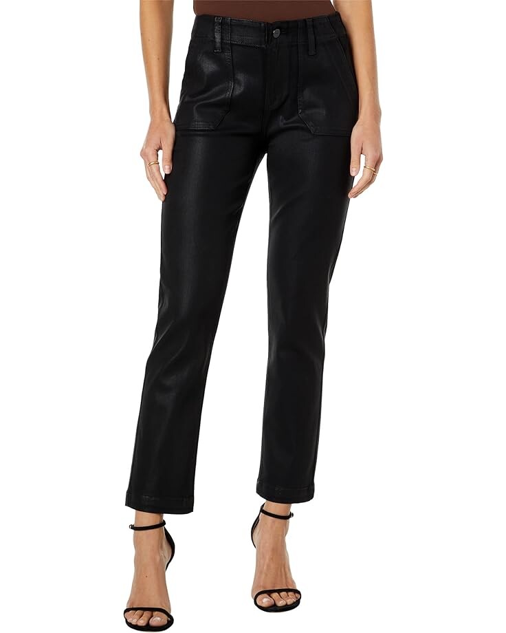Джинсы Paige Mayslie Straight Ankle in Black Fog Luxe Coating, цвет Black Fog Luxe Coating
