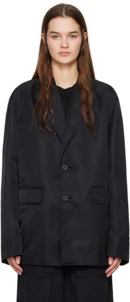 Черный однобортный пиджак Wooyoungmi, цвет Black