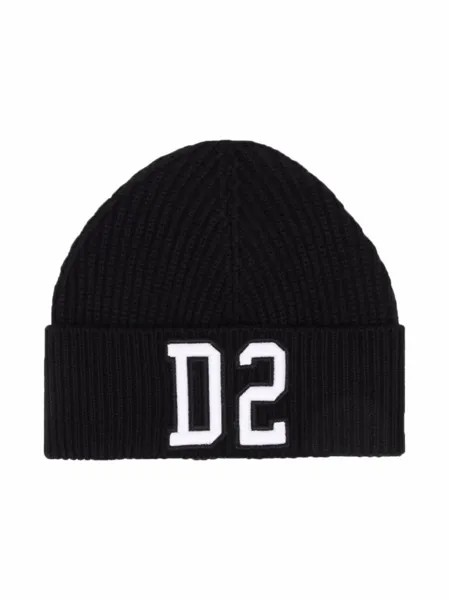 Dsquared2 Kids шапка бини с вышитым логотипом