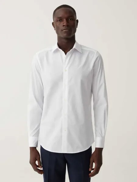 Однотонная рубашка узкого кроя Ovs, цвет optical white
