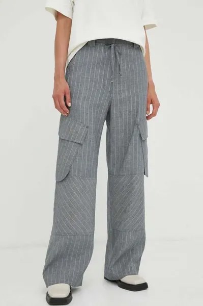 Льняные брюки Fred Day Birger et Mikkelsen, серый