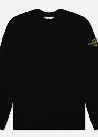 Мужской свитер Stone Island Classic Ribbed Neck Wool, цвет чёрный, размер XXL