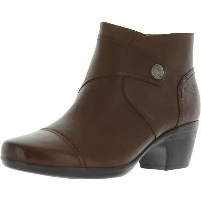 Женские ботильоны Clarks Emily Calle Tan на молнии, обувь 10, средний (B,M) BHFO 5583