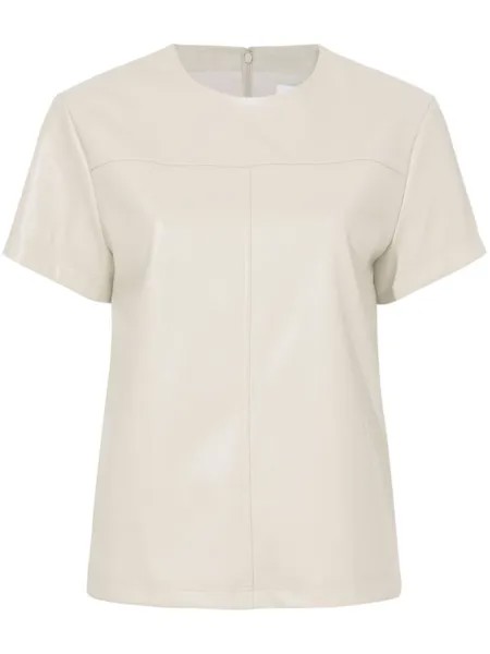 Proenza Schouler White Label футболка Tessa из искусственной кожи, нейтральный цвет