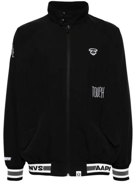 Бомбер с логотипом AAPE BY *A BATHING APE, черный