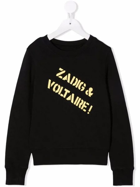 Zadig & Voltaire Kids толстовка с логотипом